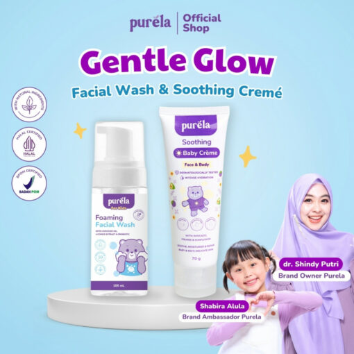 Gentle Glow (Foaming facial wash 100 ml, Soothing creme 70 gr)